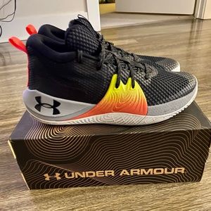 Under Armour Embiid One Black Grey Men's Sneakers excellent condition with box